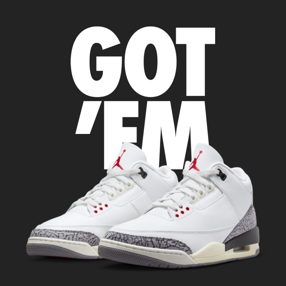 NIB Jordan 3 Reimagined